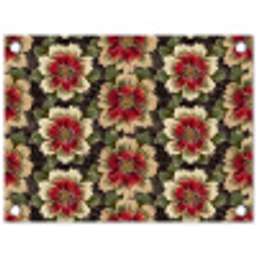 Bloemen - Klassiek - Patroon - Rood tuinposter los doek klein 239 -3d