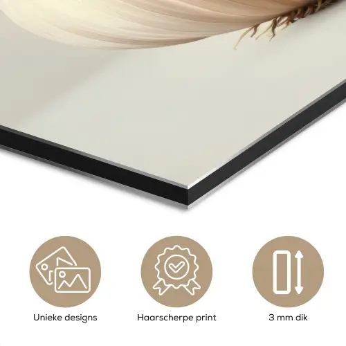 Knoflook - Natuurlijk - Beige aluminium wit klein -closeup_NL