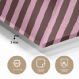 Strepen - Roze - Bruin plexiglas 5mm klein 11 -sfeer2