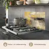 Abstract - Geel - Modern - Beige keuken achterwand spatscherm klein -usp_NL