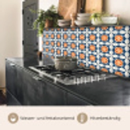 Traditioneel - Tegel - Oranje keuken achterwand 2 middel 871 -usp_DE