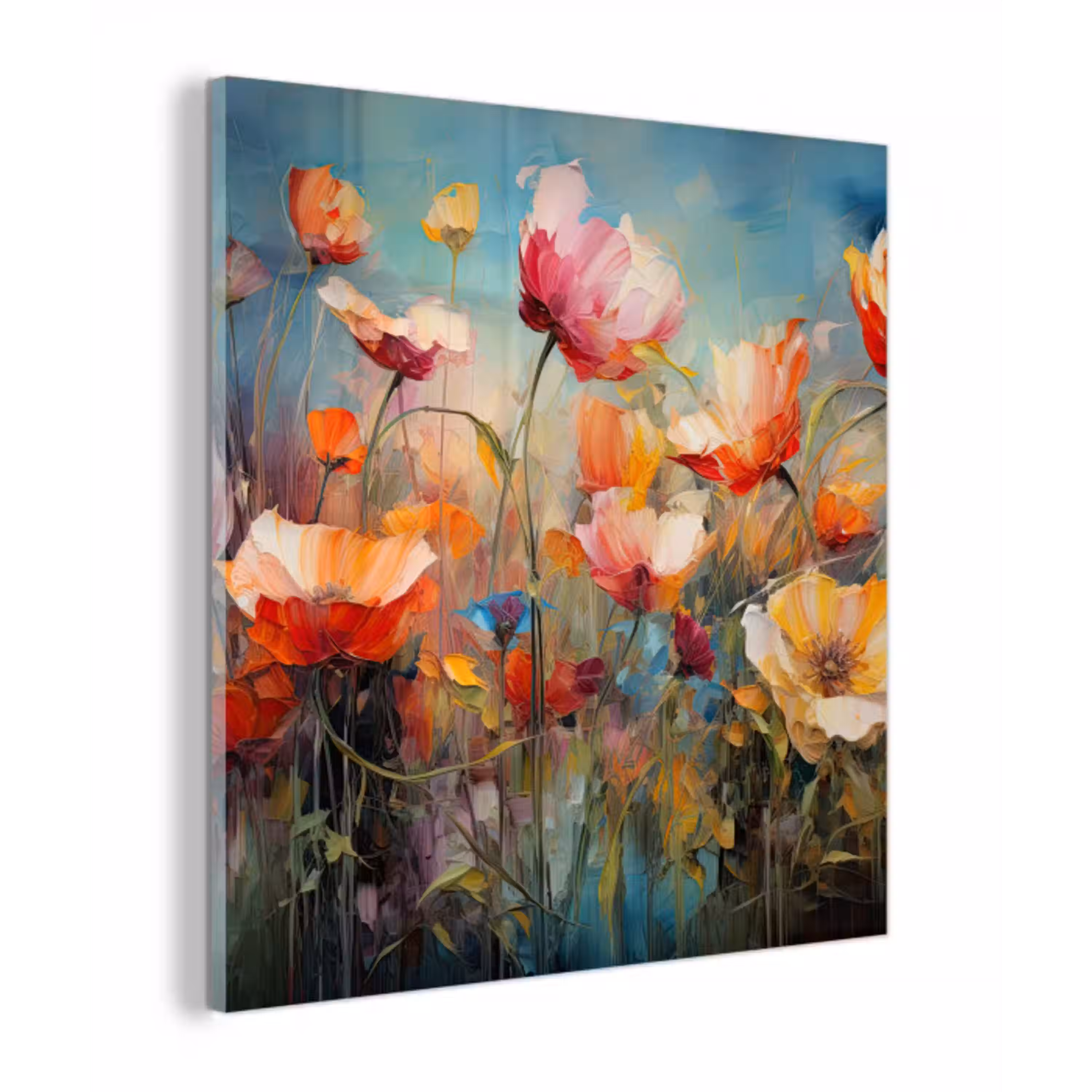 Bloemen - Watercolor - Kunst - Botanisch - Natuur plexiglas 5mm klein -z3d