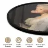 Vrouw - Barokjurk - Kauwgom Fotolijst rond zonder passe partout klein -closeup_NL