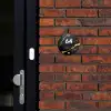 Goud zwart marmer - Modern Naambord Rond klein -sfeer1-rond-XS