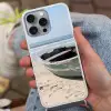 Boot - Zandstrand - Zee Hoesje iPhone 16 Pro Max met koord klein -sfeer3