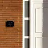 Zwart met stippen - Sierlijk Naambord Rechthoek middel -sfeer3-rechthoek-S