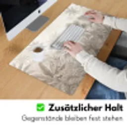 Jungle - Tropisch - Natuur -Vintage - Beige Muismat XXL klein -ysfeer3_duits