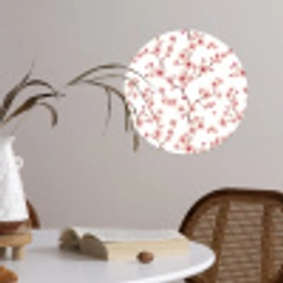 Kersenbloesem - Takken - Roze Wandcirkel behangsticker klein 186 -sfeer3
