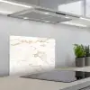 Marmer - Kalk - Goud - Luxe - Marmerlook - Wit keuken achterwand spatscherm klein -3d_schuin