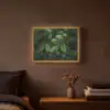 Sparrentakken - Knoppen - Naalden - Groen Light Box met batterij (Wandlamp) middel -sfeer4