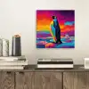 Ijsschots - Pinguïn - Abstract - Lucht aluminium wit klein -sfeer1