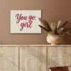 you go girl - Rood - Wit PET vilt klein -sfeer4