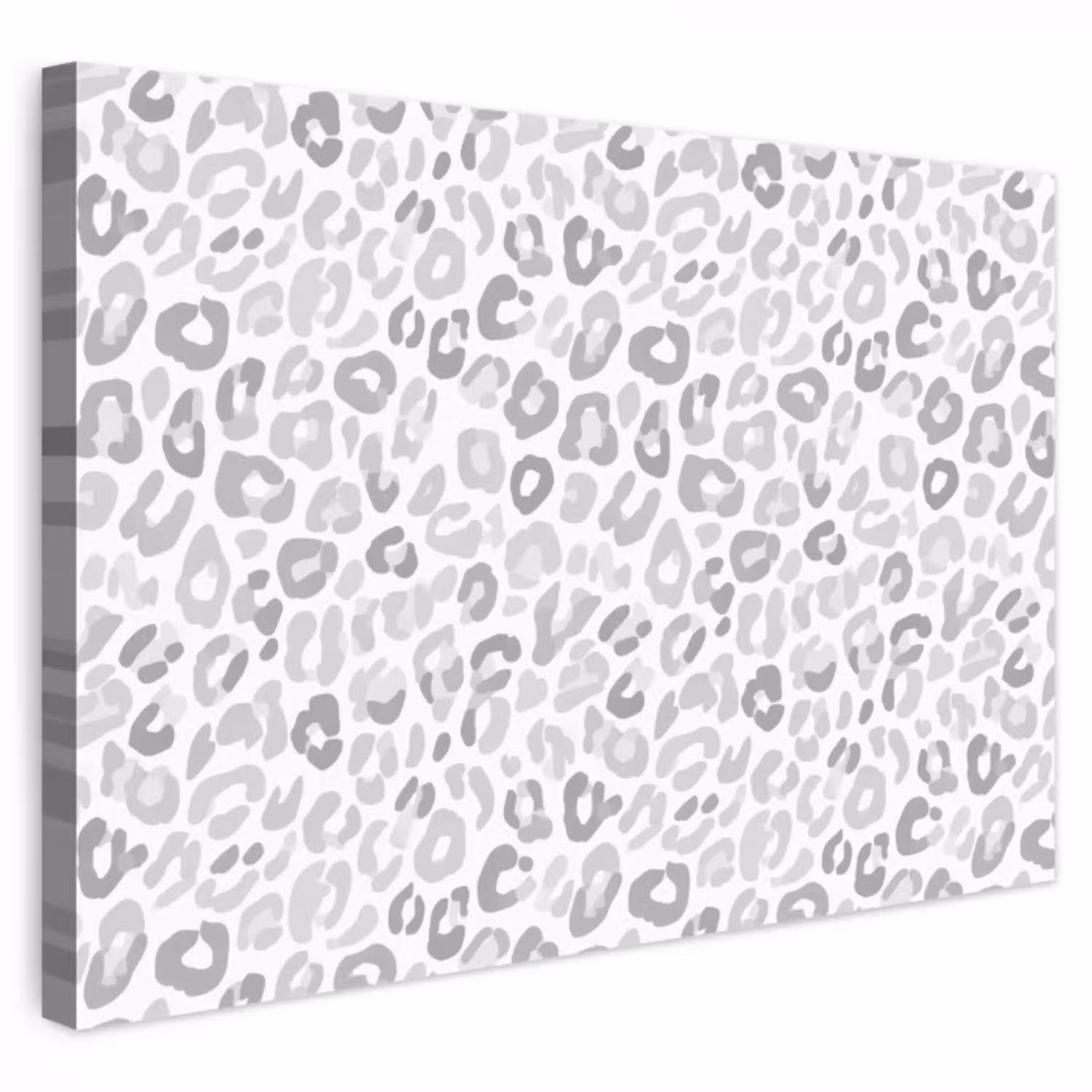 Luipaard - Motief - Grijs canvas 2cm klein 34 -3d