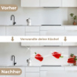 Splash - Groente - Rood keuken achterwand 2 middel -voor-na_DE
