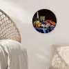 Champagne - Luxe - Oesters Wandcirkel kunststof plaat 5mm dik klein -sfeer5