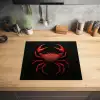 Krab - Rood - Vissen - Schaaldieren Inductie beschermer vinyl 3mm middel -sfeer5