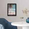 Palmboom - Schommel - Strand - Lucht fotolijst zwart zonder passe partout klein -sfeer4