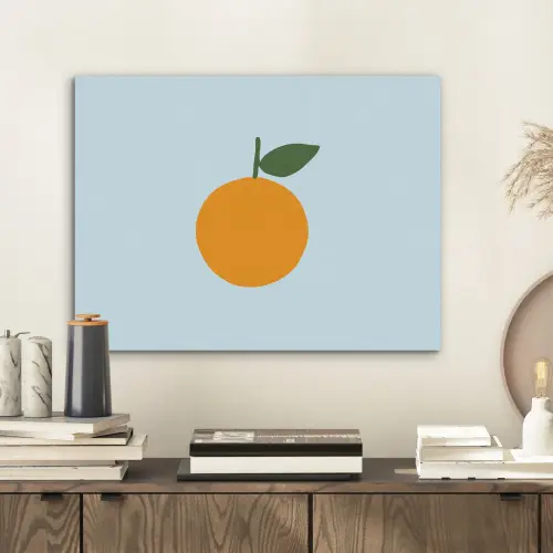 Fruit - Sinaasappel - Oranje PET vilt klein -sfeer1