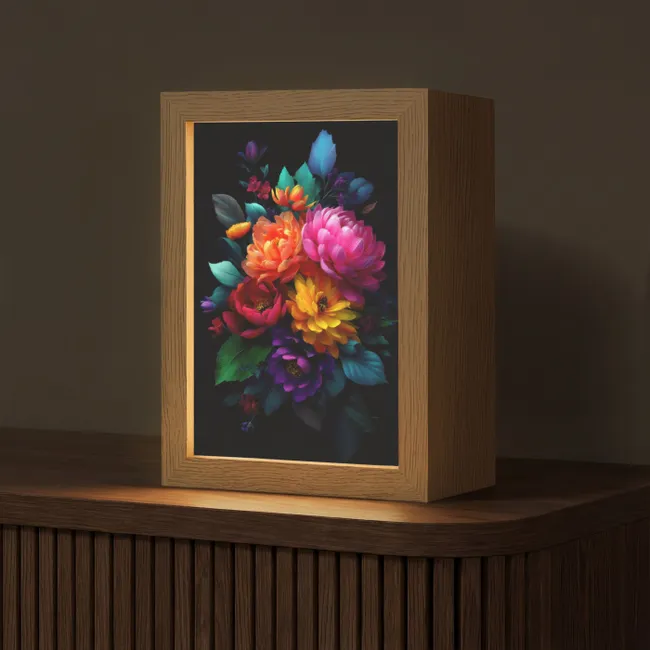 Tafellamp - Boeket - Bloemen - Kleur