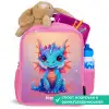 Schattige baby draak Kinderrugzak - Roze middel -inhoud_NL