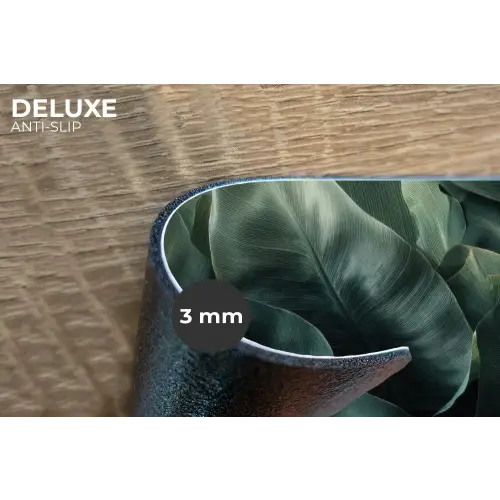 Groen - Bladeren - Glad - Nerven Placemat vinyl groot -closeup
