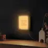 Gestreept - Geel - Sunshine - Letters Light Box met kabel (Wandlamp) klein -sfeer1