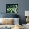 Inductie beschermer - Bananenblad - Tropisch - Jungle - Bladeren fotolijst zwart zonder passe partout klein -sfeer3