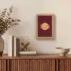 love your damn self - Cirkel - Glitter - Rood Light Box met kabel (Tafellamp) klein -sfeer2