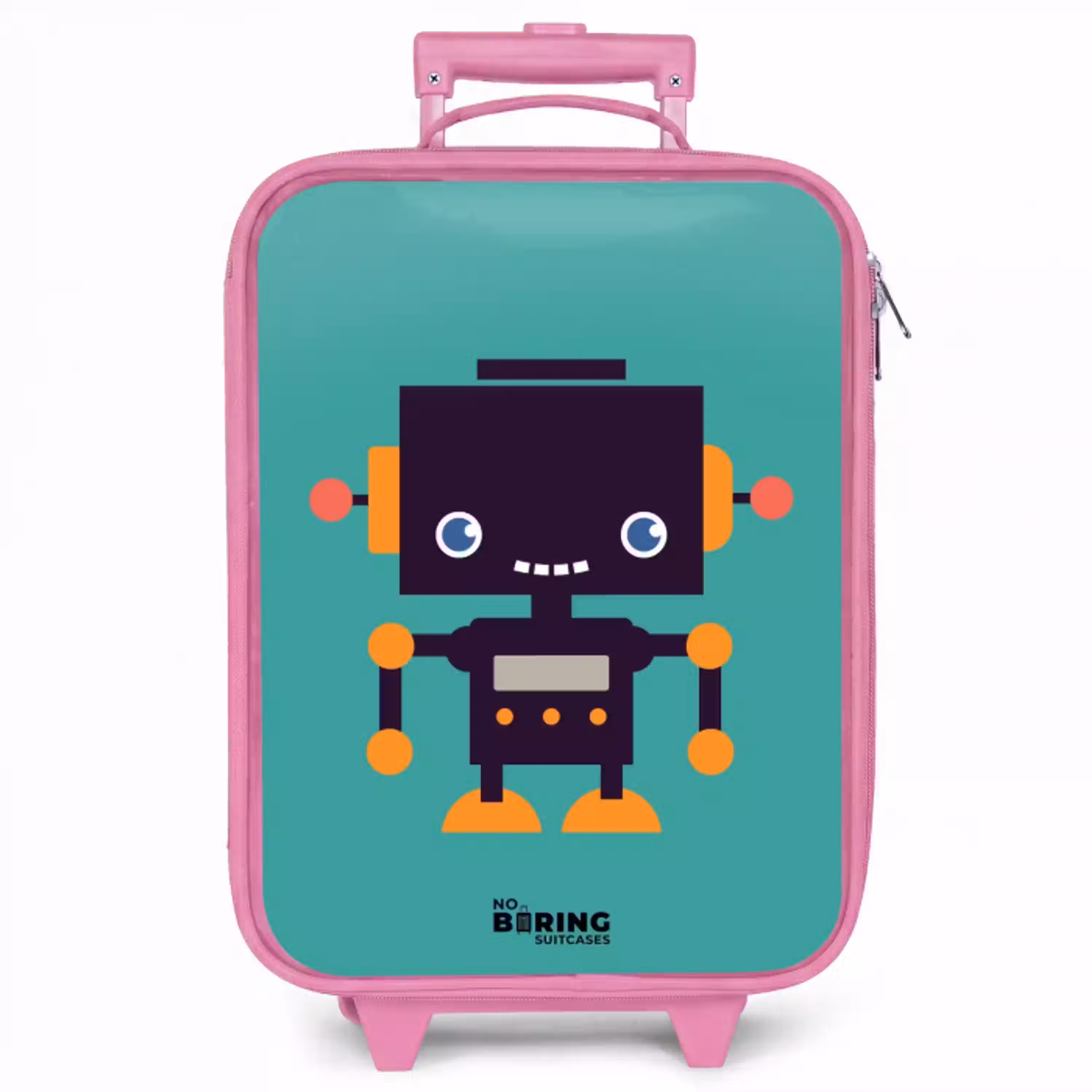 Groene robot Kinderkoffer - Roze klein -zzz_website3d
