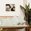 Abstract - Vormen - Modern - Beige tuinposter los doek klein -sfeer7