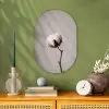Katoenbol - Minimalistisch - Wit Wandcirkel Ovaal Forex klein -sfeer2