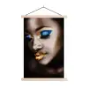 Black and Gold - Vrouw - Make up textielposter latten blank klein -3d