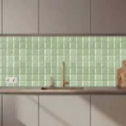 Glanzend - Mozaïek - Tegels - Zacht - Groen keuken achterwand 2 middel 871 zz_3dshopping