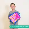 Verf - Smiley - Roze Kinderrugzak - Blauw middel -sfeer1_NL