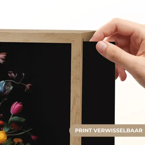 Klassiek - Vaas - Boeket - Bloemen Light Box met batterij (Wandlamp) middel -USP_websiteprintNL