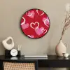 Patroon - Hartjes - Roze - Valentijn Fotolijst rond zonder passe partout klein -sfeer1