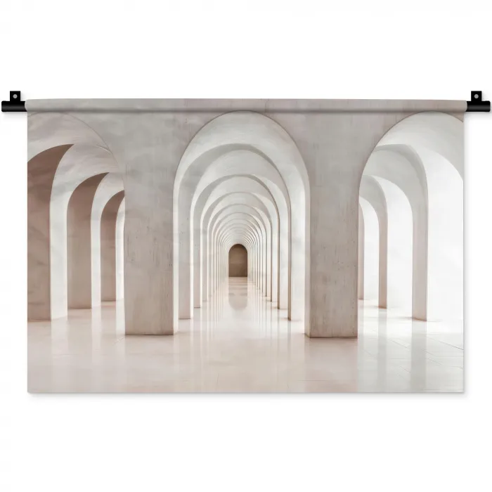 Hal - Bogen - Symmetrisch - Modern Wandkleed katoen klein -zz3d