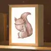 Eekhoorn - Dier - Bosdieren - Bruin Light Box met kabel klein -zzz_3d_website