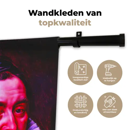 Willem van Oranje - Adriaen Thomasz - Oude meesters Wandkleed katoen klein -sfeer2