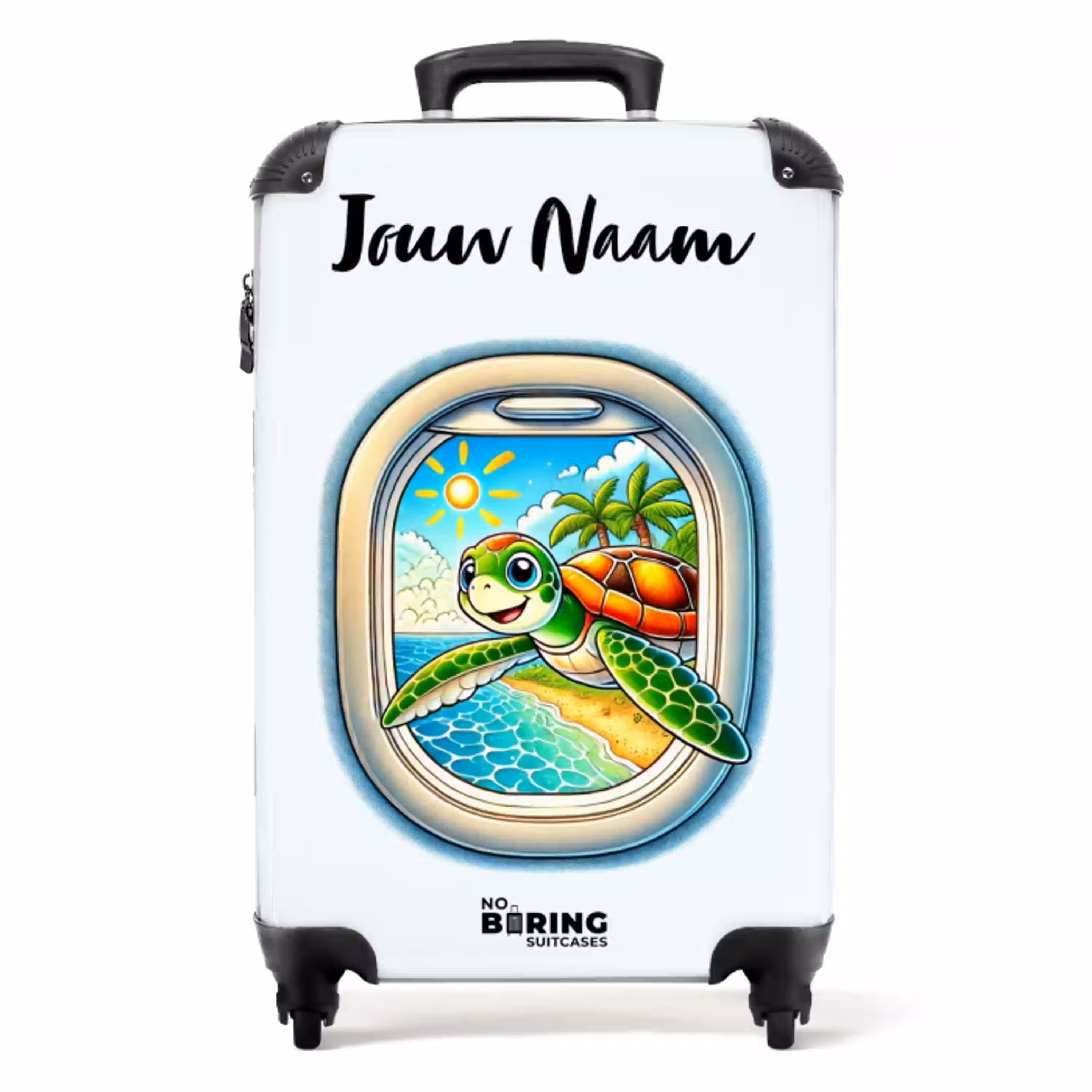 Tropic turtle NBS - Handbagage koffer - Kinderen Unisex middel -productfoto_recht