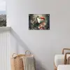Toekan - Vogels - Bloemen - Planten - Tropisch tuinposter los doek klein -sfeer8