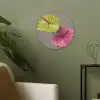 Planten - Anthurium - Groen - Roze Akoestische PET Vilt - Rond klein -sfeer2