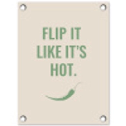 Groen - Quote - Zomer - Chilipeper tuinposter los doek klein -3d