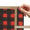 Geruit - Rood - Tekst - Christmas Light Box met batterij (Wandlamp) middel -USP_websiteprintNL