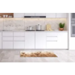 Schermbloem - Droogbloem - Winter - Beige - Minimalistisch Keukenloper - keukenmat middel -sfeer3