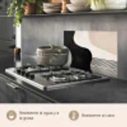 Abstract - Japandi - Beige - Modern keuken achterwand spatscherm klein -usp_ES