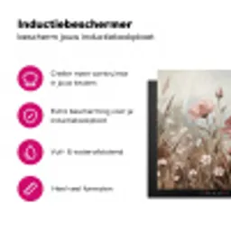 Bloemen - Botanisch - Schilderij - Pastel - Rustiek Inductie beschermer vinyl 3mm klein -wsfeer2_website