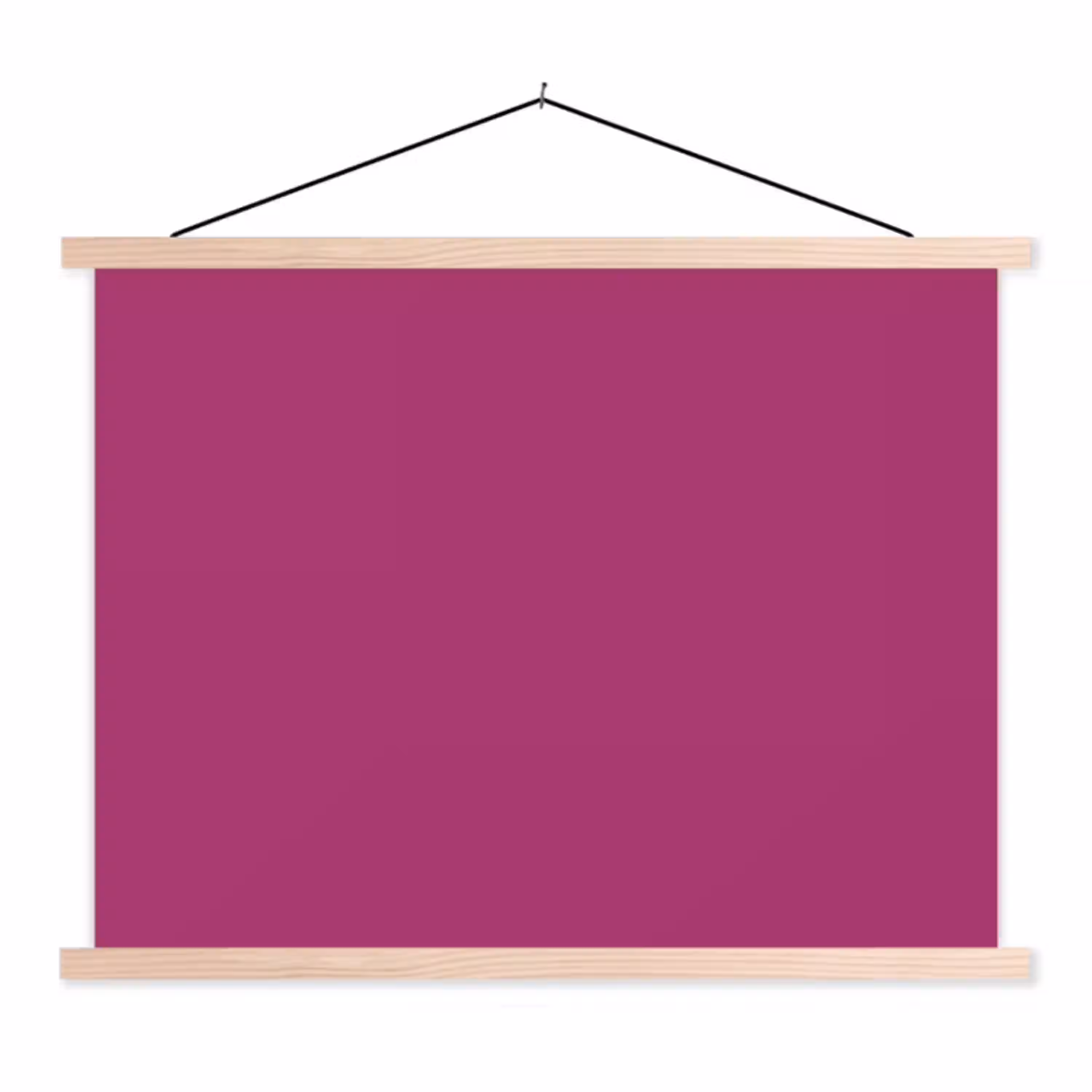 Deep - Magenta - Paars textielposter latten blank klein 122 -3d