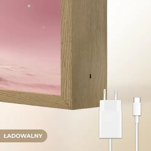 Maan - Monster - Roze Light Box met batterij (Wandlamp kind) middel -USP_websiteoplaadbaarNL
