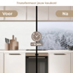 Bos - Sneeuw - Winter - Natuur - Wit keuken achterwand 2 middel -voor-na2_NL